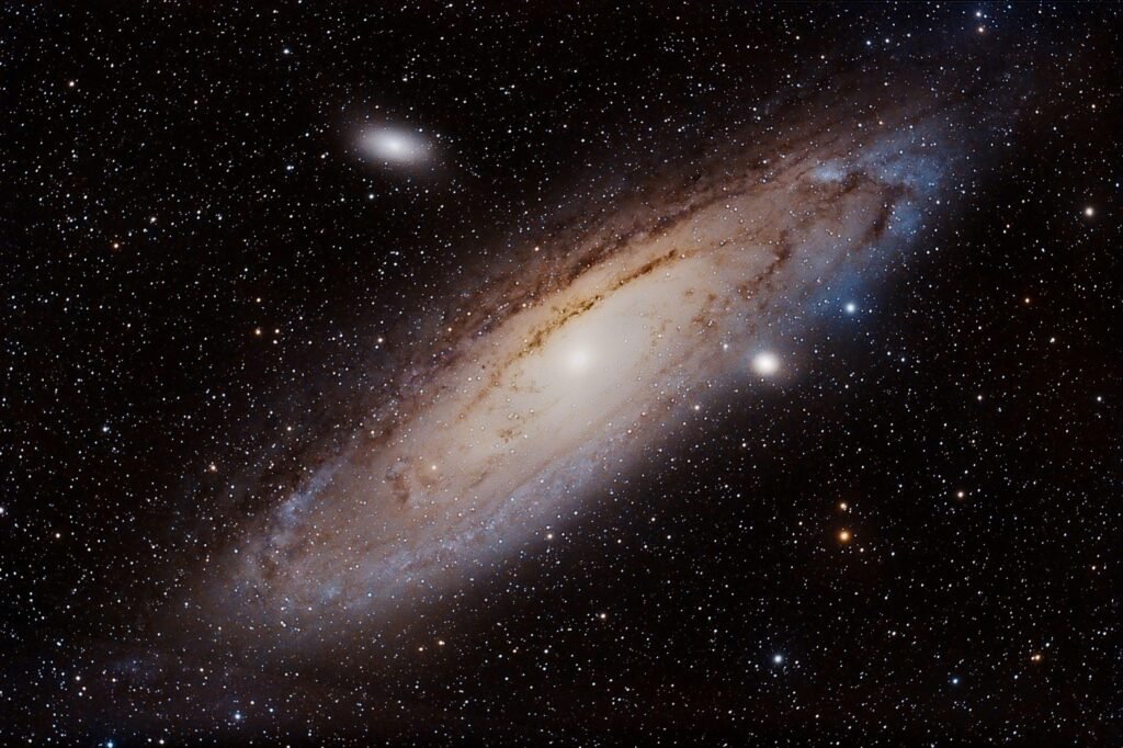 Andromeda galaxy with dark matter in it